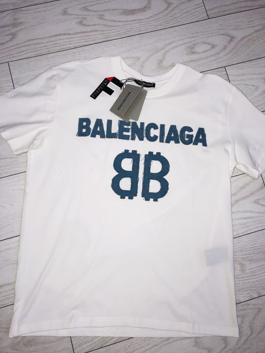 Tricou alb Balenciaga