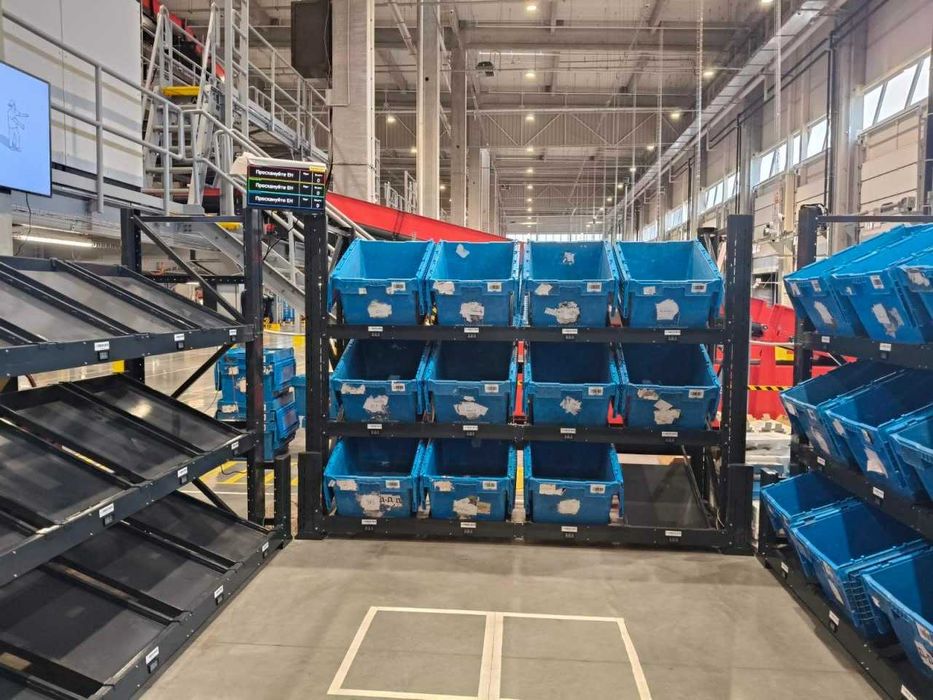 Sistem Put-to-Light pentru sortare – 36 celule, 3 niveluri, 3 scanere