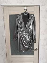 Платье Zara, металлик
