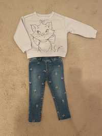 Set fetite blugi+bluza GAP, 100 cm (3 ani)