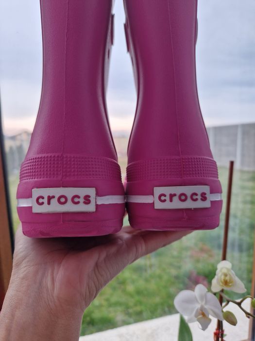Cizme noi roz Crocs