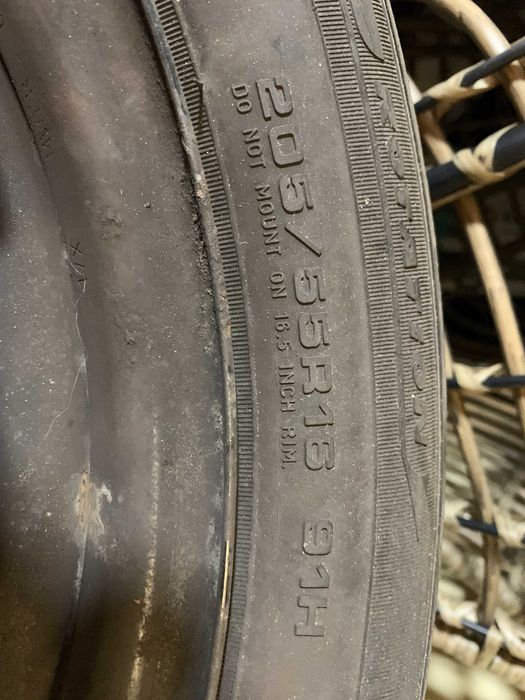 Jante Honda 16" (Otel) + Anvelope Iarna 205/55R16