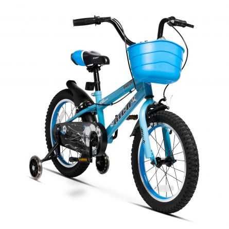 Bicicleta Copii 5-7 ani R, Roti 18 Inch, Roti Ajutatoare cu LED