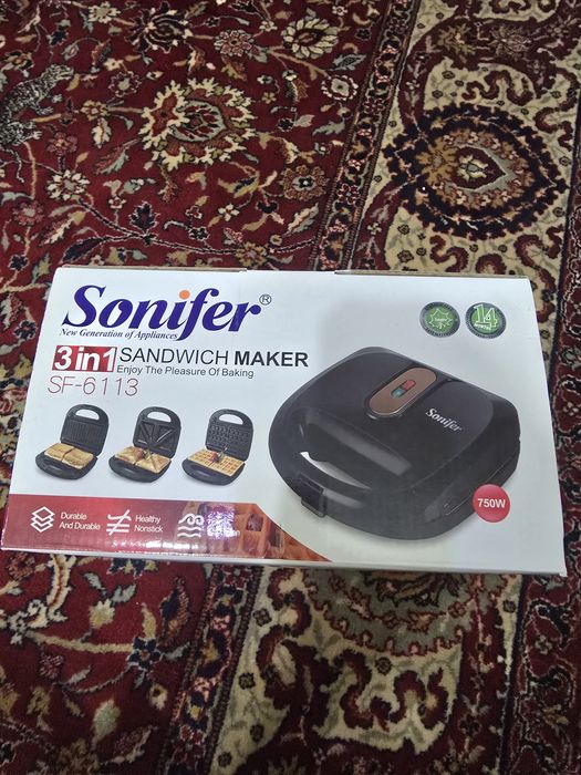 Сэндвичница/вафельница. Новая.
