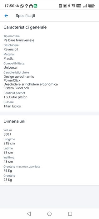 Cutie Thule Motion 3 XL TITAN Lucios 500 LITRI