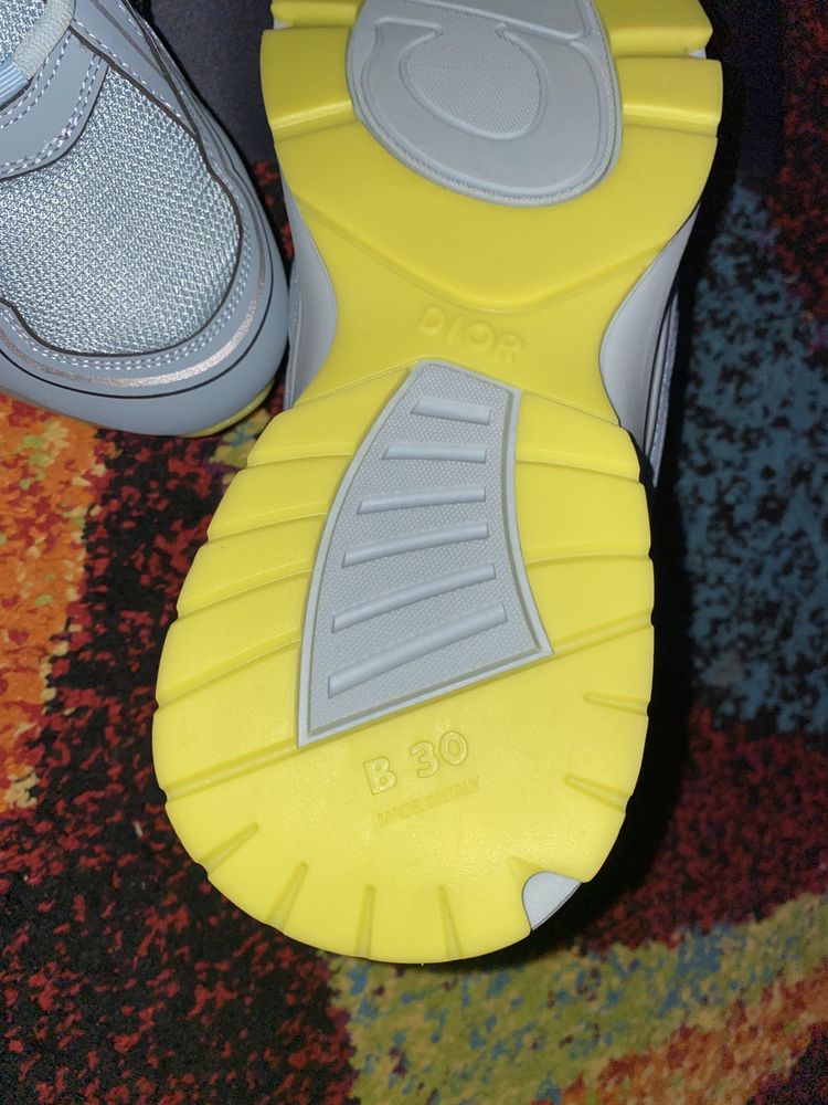Adidasi Dior B30 Yellow Blue ORIGINALI