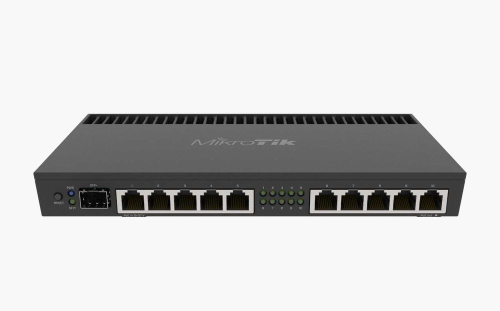 Router Mikrotik RB4011iGS+RM, Gigabit Ethernet, Negru