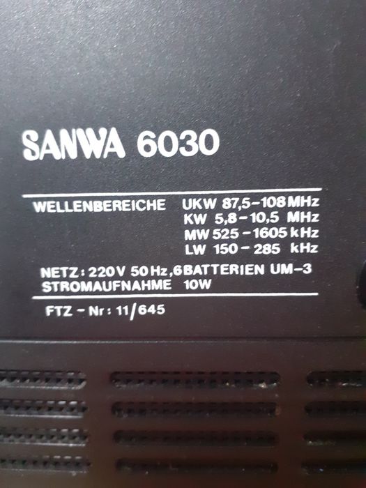 SANWA model: 6030