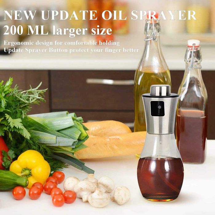 Dispenser spray ulei sau otet 200ml sticla cu pompa de presiune