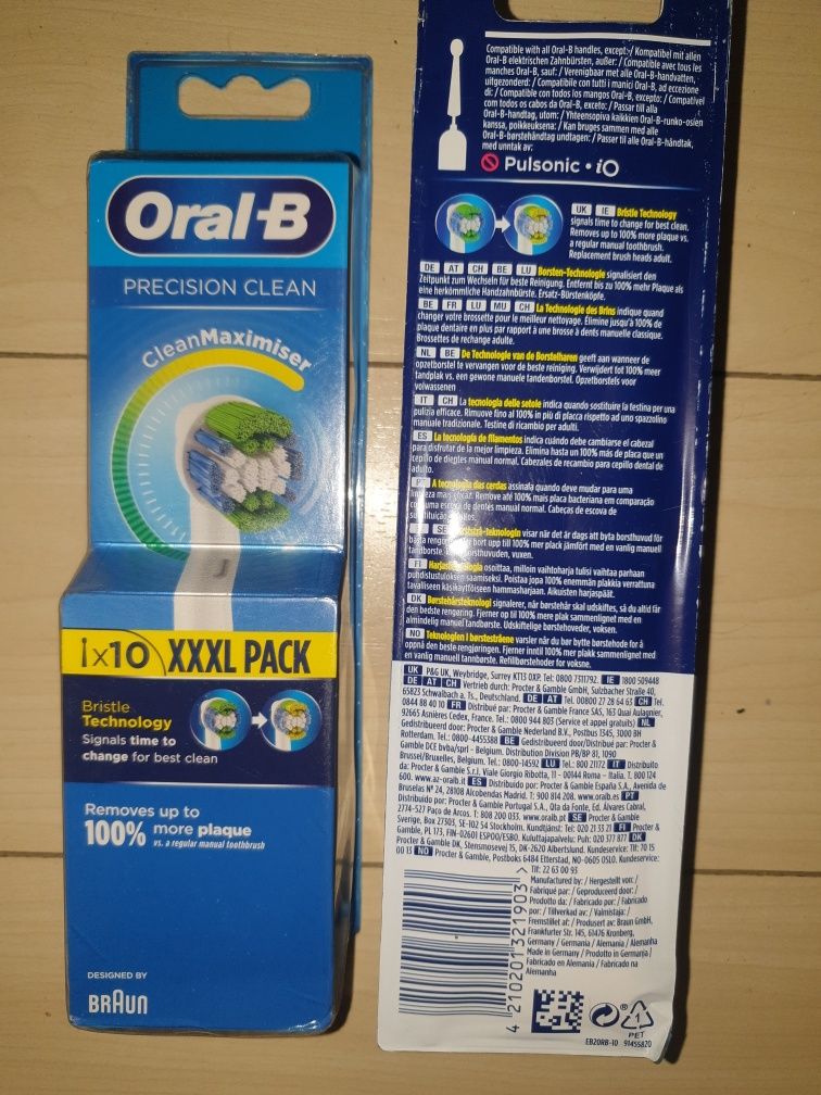Set 10 rezerve Oral B Braun precision clean model nou