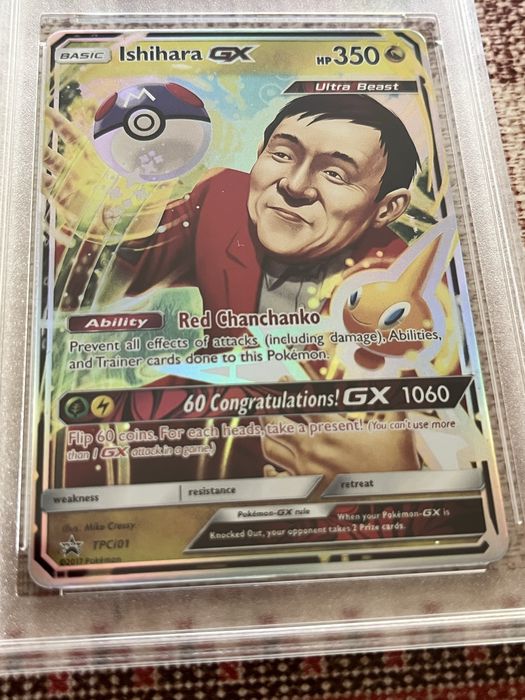 3 Pokemon Cards:Shining Charizard,Chansey & Ishihara