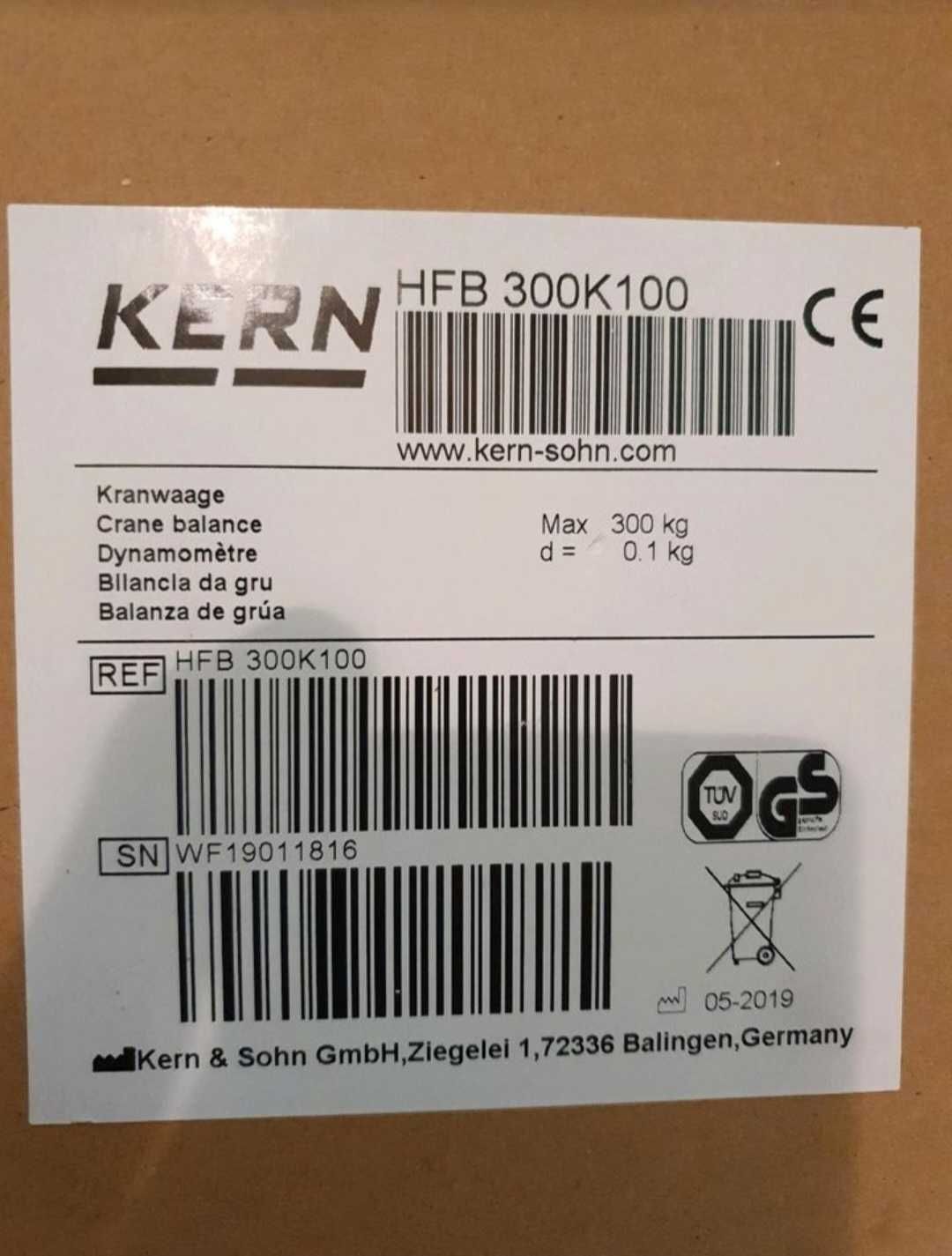Електронен Кантар с Кука Kern до 300 кг. Нов
