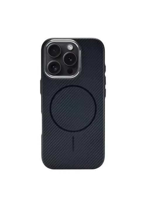 Iphone 16 PRO MAX PLUS Husa Magsafe Ultra Slim 0,2mm Imitatie Carbon