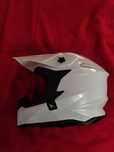 Casca cross MT Helmets Falcon alb lucios (marime M)