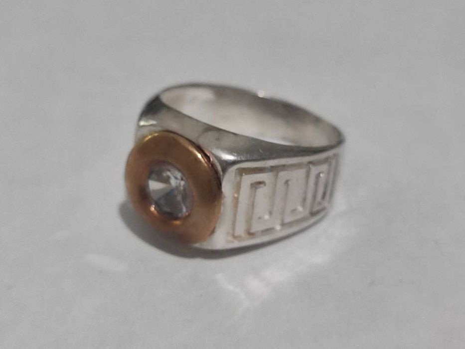 Серебряное кольцо с камнем ЦИРКОН, разм.20