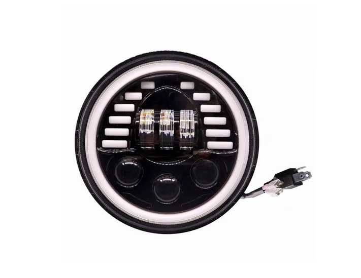 LED фар лампа халоген 12V-24V, 7 инча, 18см