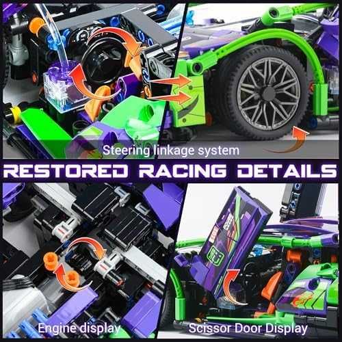 Техничен Конструктор Автомобил Спортна Количка Подарък за Инженери