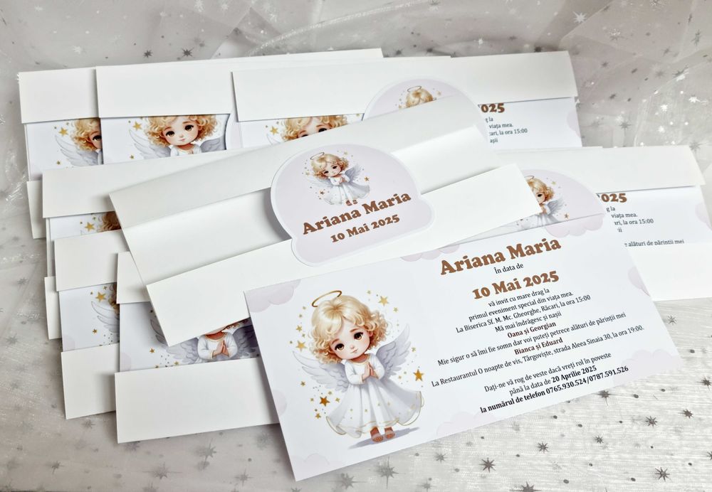 Invitatii nunta/botez/aniversari personalizate