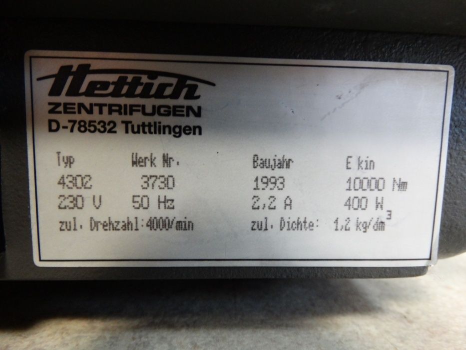 Лабораторна центрофуга Hettich Rotanta