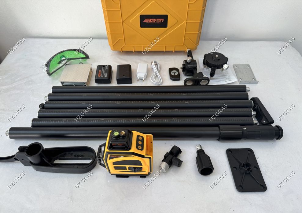 Бепул доставка лазерный уровень + телескопический штатив оригинал AFIX