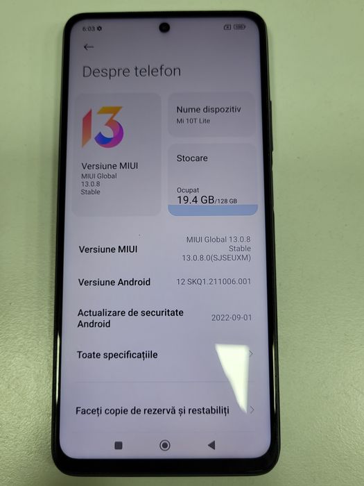 Mi 10T Lite Blue FullBox Dual Sim Ca Nou Impecabil