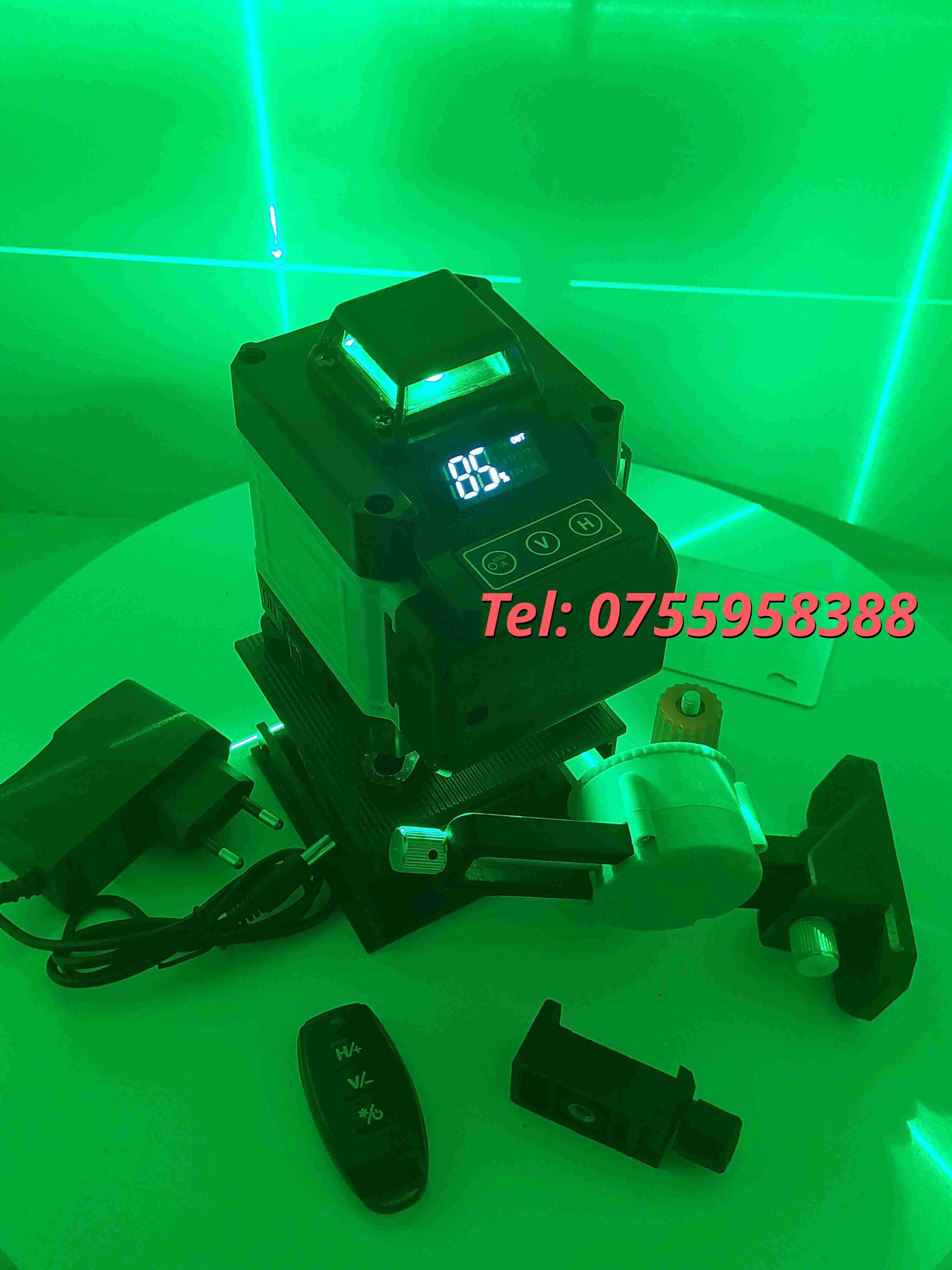 Superoferta  Nivela Laser Verde Kamoon 16 Lini 4d 30m Cu Detector Mi