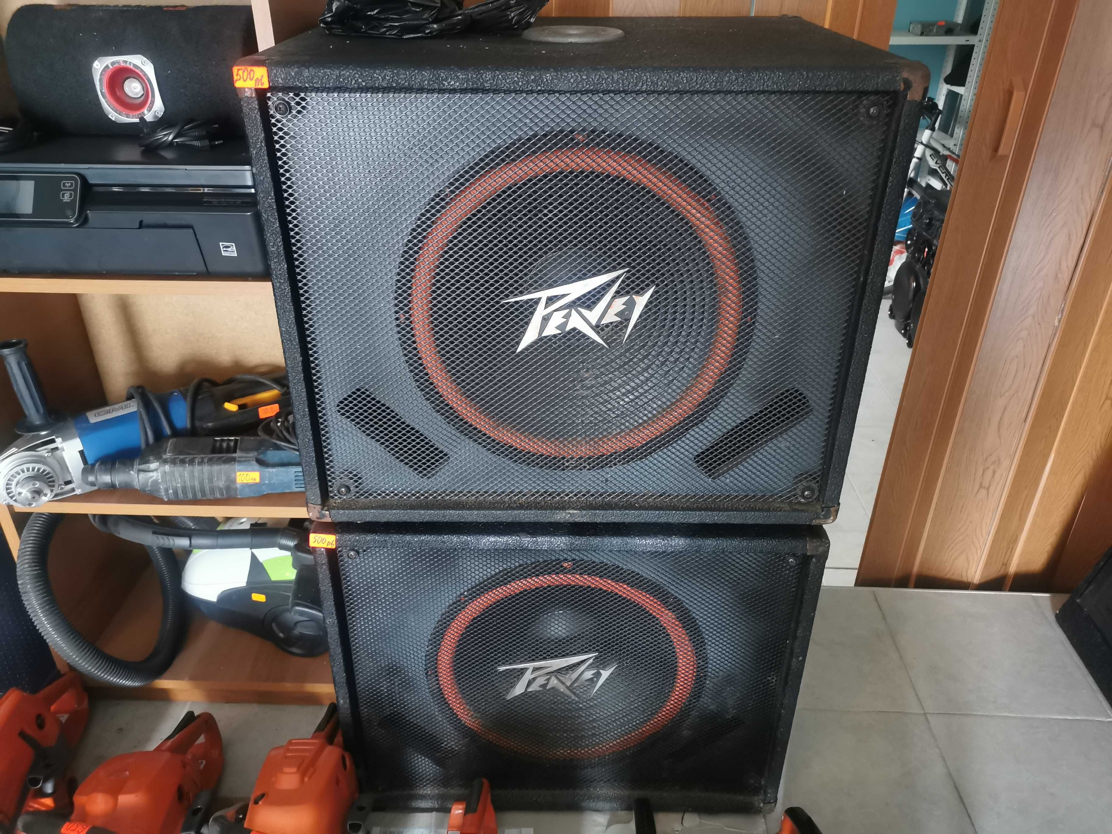 Две бас каси с 15" говорители 150W