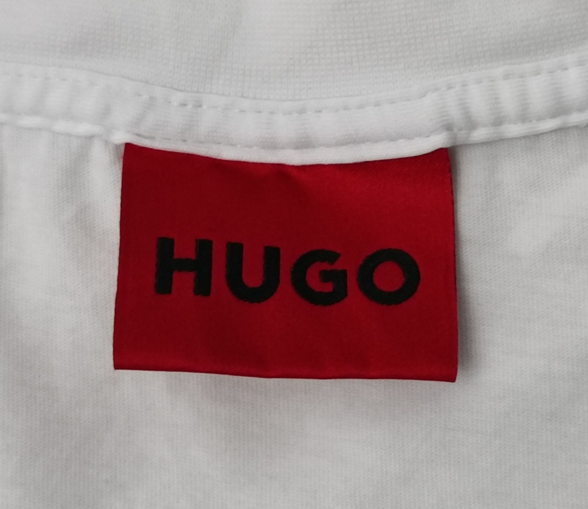 Hugo Boss Logo T-Shirt оригинална тениска M Бос памучна фланелка бяла