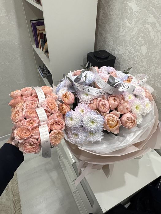 Подарок цветы гель шарики с подарочной коробкой