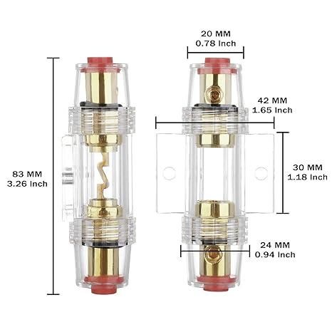 Гнездо за предпазител за автомобил тип AGU за аудио/аларма/усилвател/к