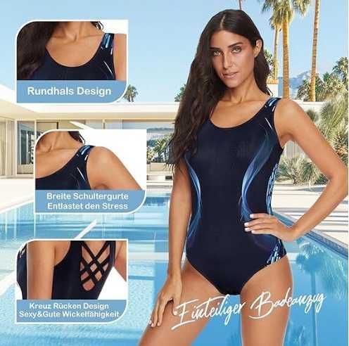 Costum de Baie Femei Durio tip body, Bretele Largi, marime L