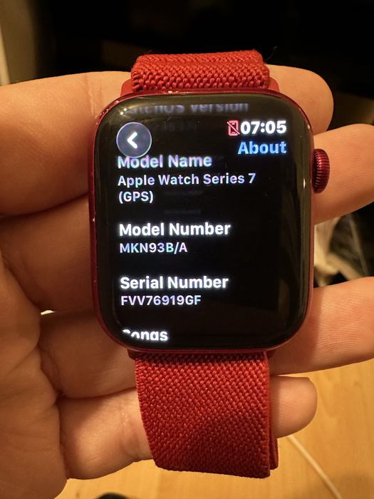 Apple watch 7 GPS Red Edition