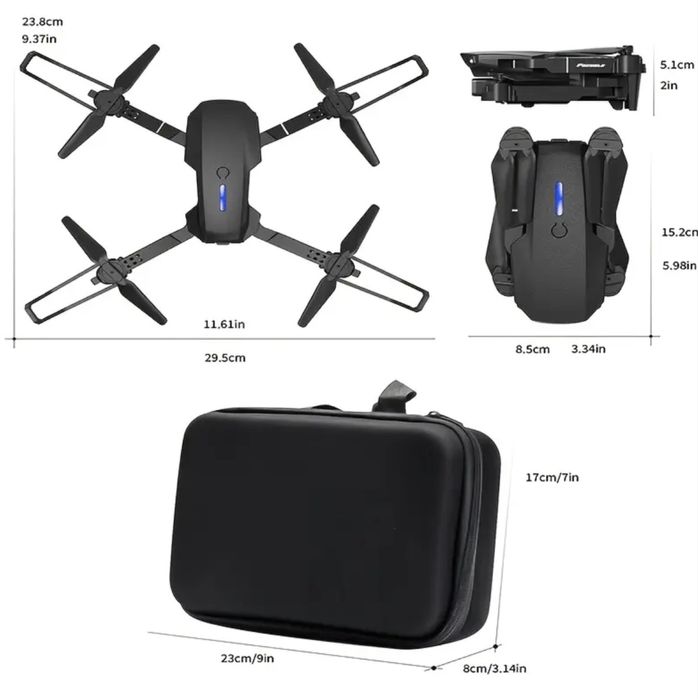 Дрон с двойни камери, 360° превъртане