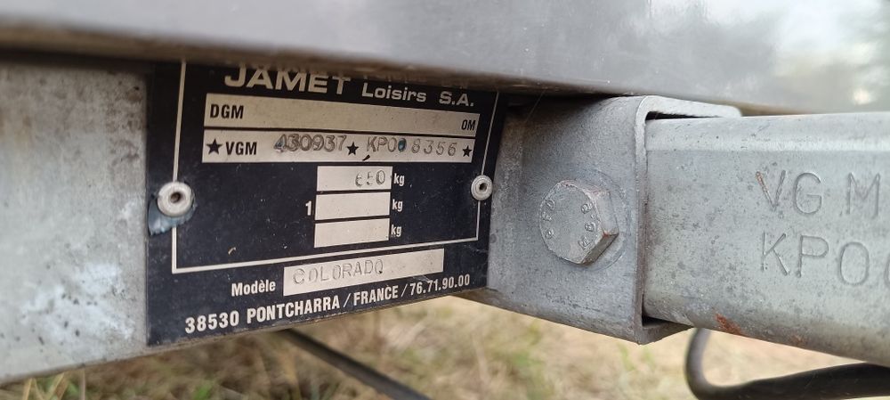 Ремарке палатка Jamet