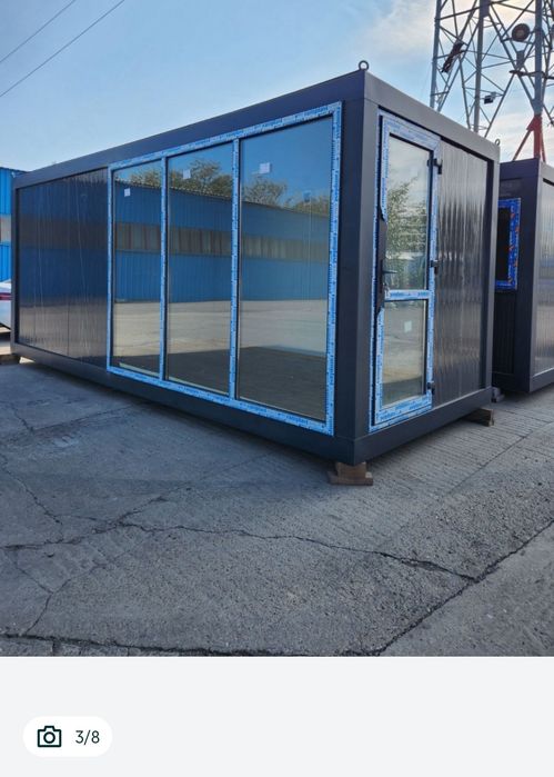 Container modulare tip birou cu vitrina