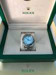 Rolex Day-Date 40 Platinum Ice Blue Arabic Dial