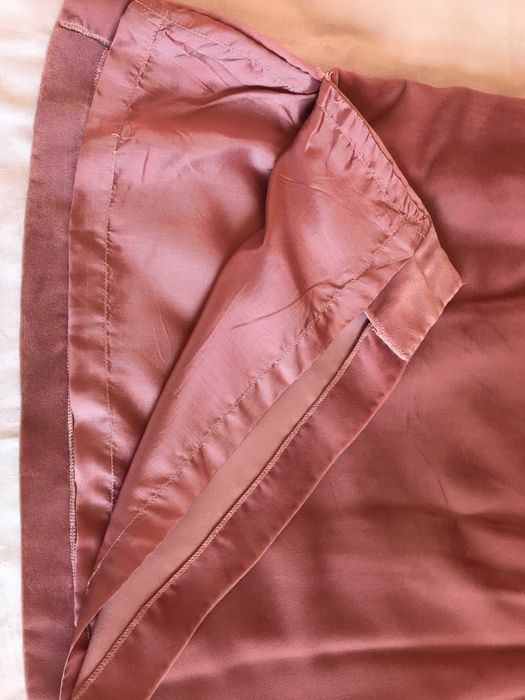 Елегантен Дамски Костюм Копринено Кадифе Пола Блуза Рокля