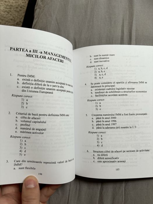 culegere teste grila Management