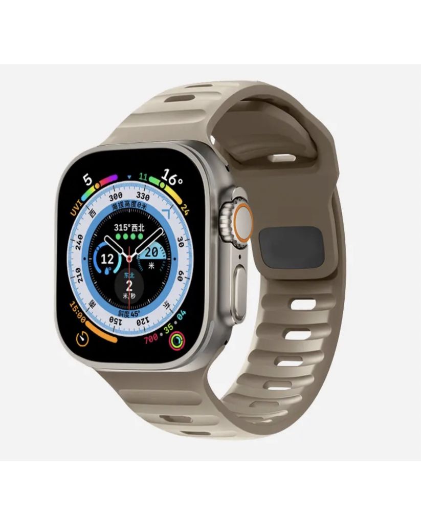 Curea HUSA DirectMobile Holls Silicon Fin Compatibila Ceas Apple Watch