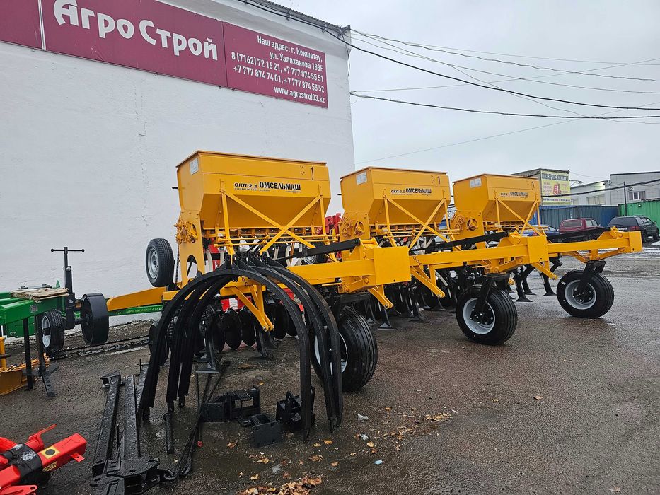 Посевной комплекс 5-модульный КСКП-2,1Д×5 спереди шир. колеса. Сеялка