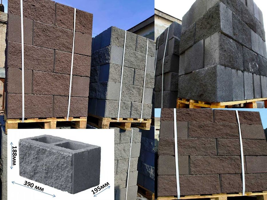 Сплиттерный блок (рваный пескоблок)