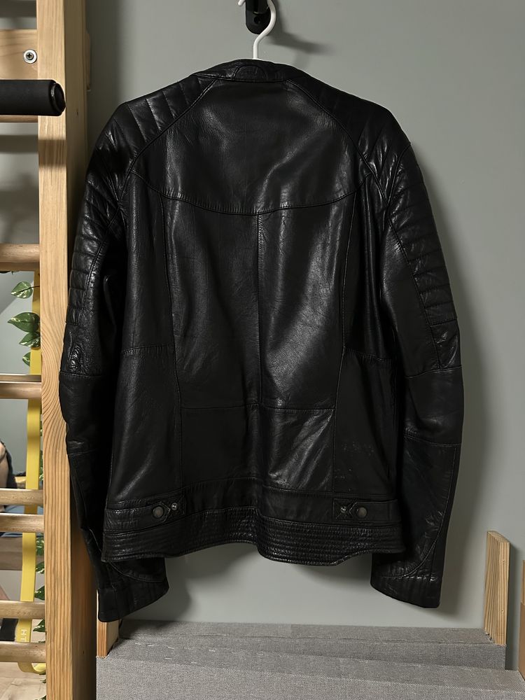 Кожено яке естествена кожа на Bershka