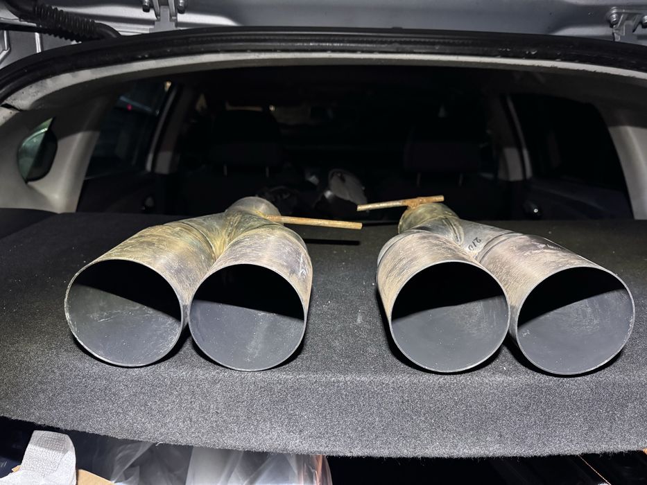 Къстъм двойни накрайници ф76 към 2хф89