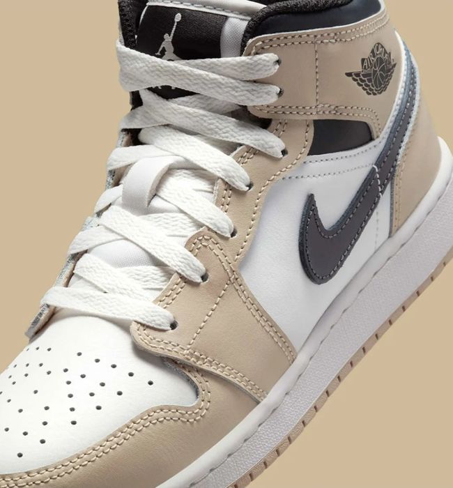 Jordan 1 mid "light tan" 40 originali noi