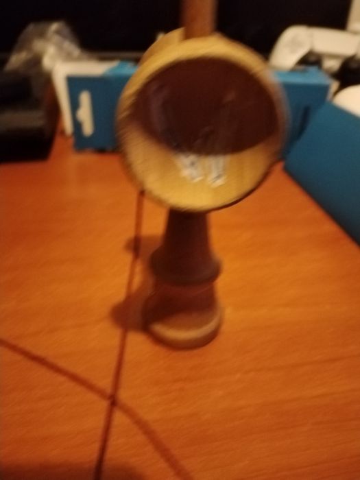 Kendama krom albastra