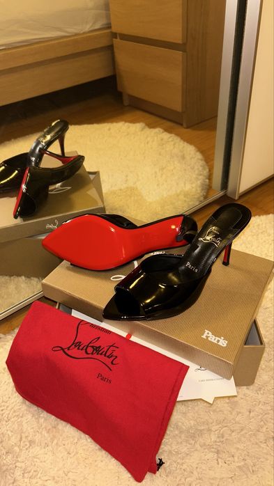 Pantofi Christian Louboutin piele naturala pe stoc 38