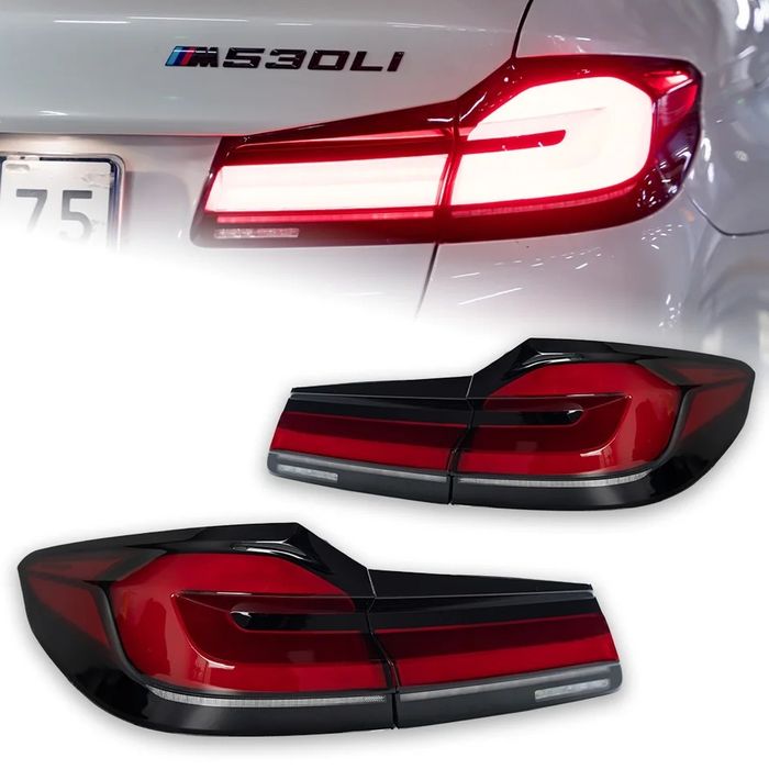 Set stopuri BMW Seria 5 G30 (2017-2020) Full LED Semnalizare Dinamica