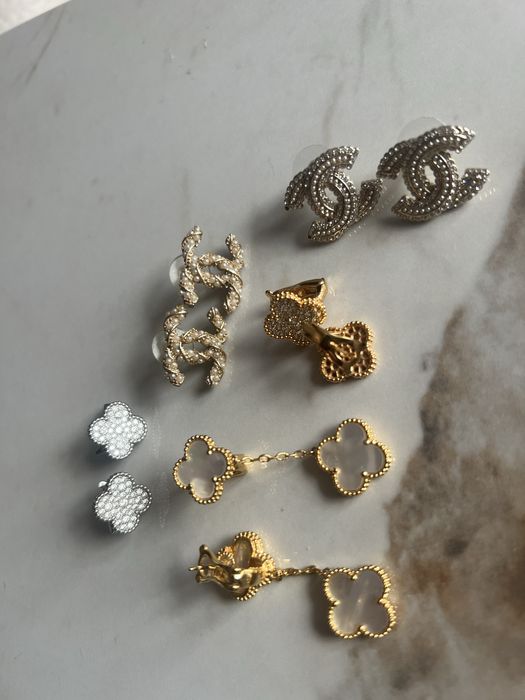 Дамски обеци със златно покритие