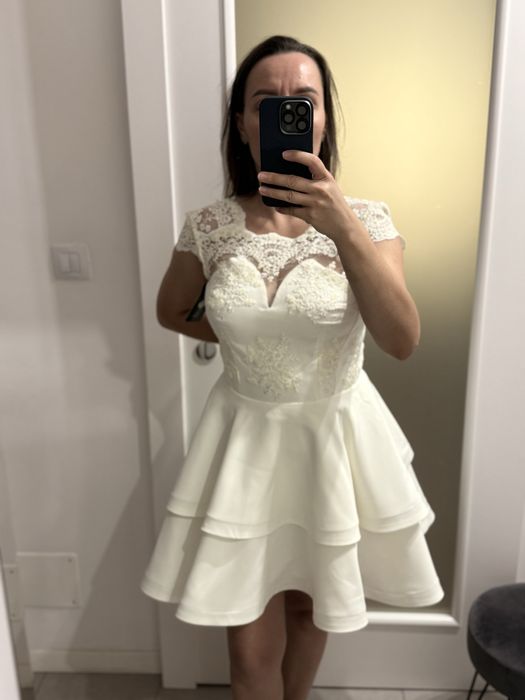 Rochie eleganta ivory