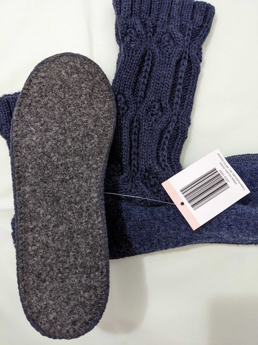 Papucii de casă tip șosetă din lână, certificați Oeko-Tex, noi